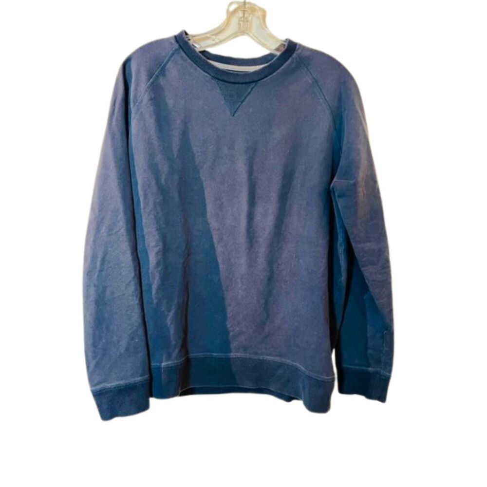 Mack Weldon Blue Garment Dyed Crewneck Sweatshirt Men’s Medium